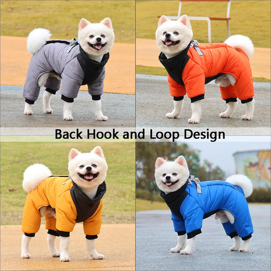 CDDMPET Winter Warm Waterproof Dog Jacket for Small and Medium Dogs