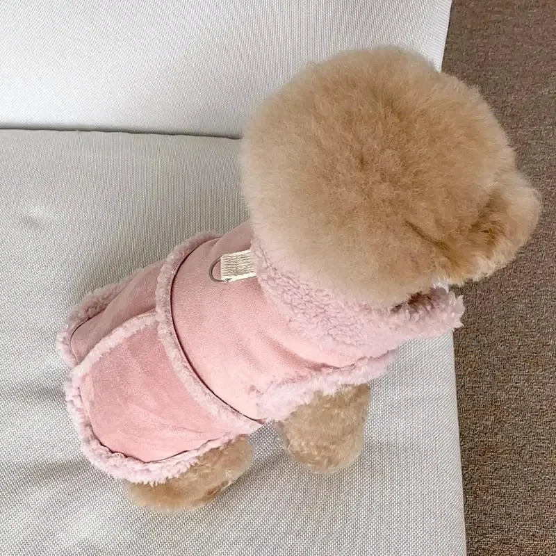 Luxury Winter Dog Vest – Soft Warm Designer Coat for Small Dogs