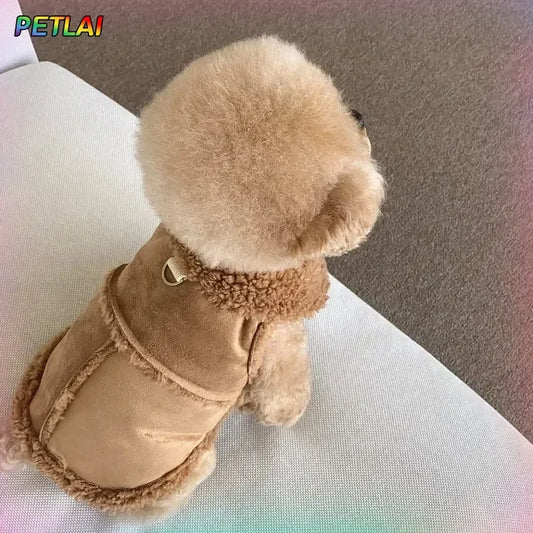 Luxury Winter Dog Vest – Soft Warm Designer Coat for Small Dogs