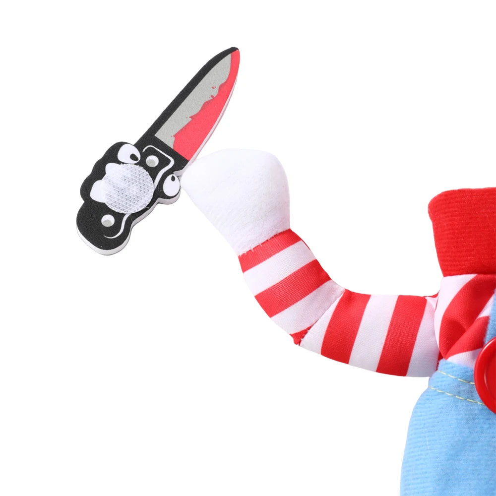 Halloween Knife Dog Costume – Funny Outfit for Small & Large Breeds
