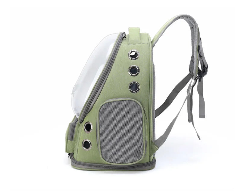 Transparent Pet Carrier Backpack – Breathable Travel Bag for Cats and Small Dogs