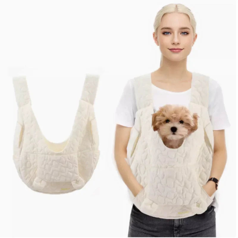 Waterproof Dog & Cat Backpack Carrier – Extra Large, Windproof, Hands-Free Chest Bag for Pets up to 4KG
