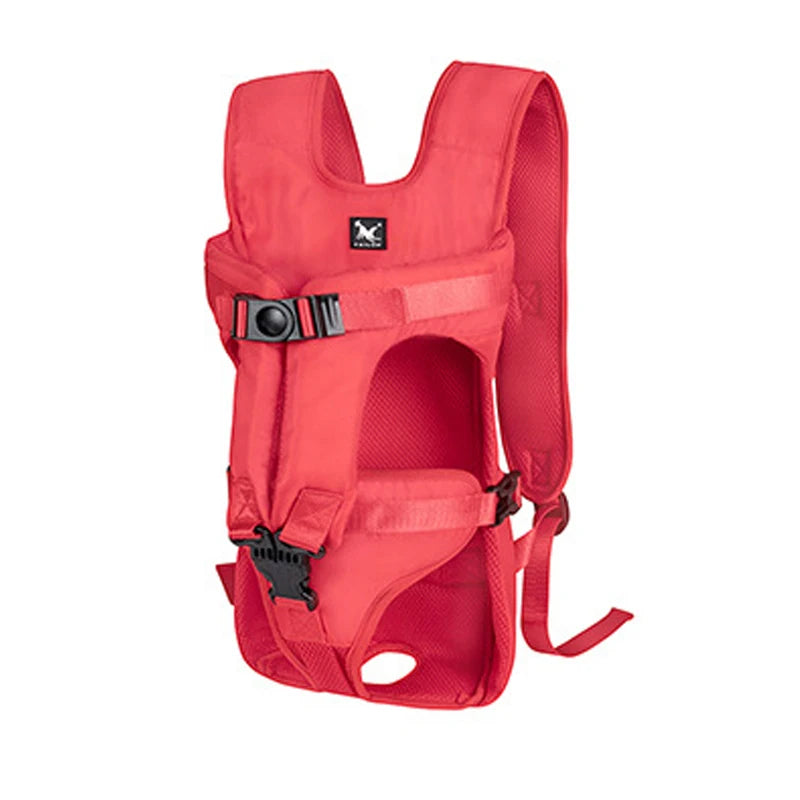 Pet Backpack Carrier – Breathable Front & Back Travel Bag for Small and Medium Dogs & Cats