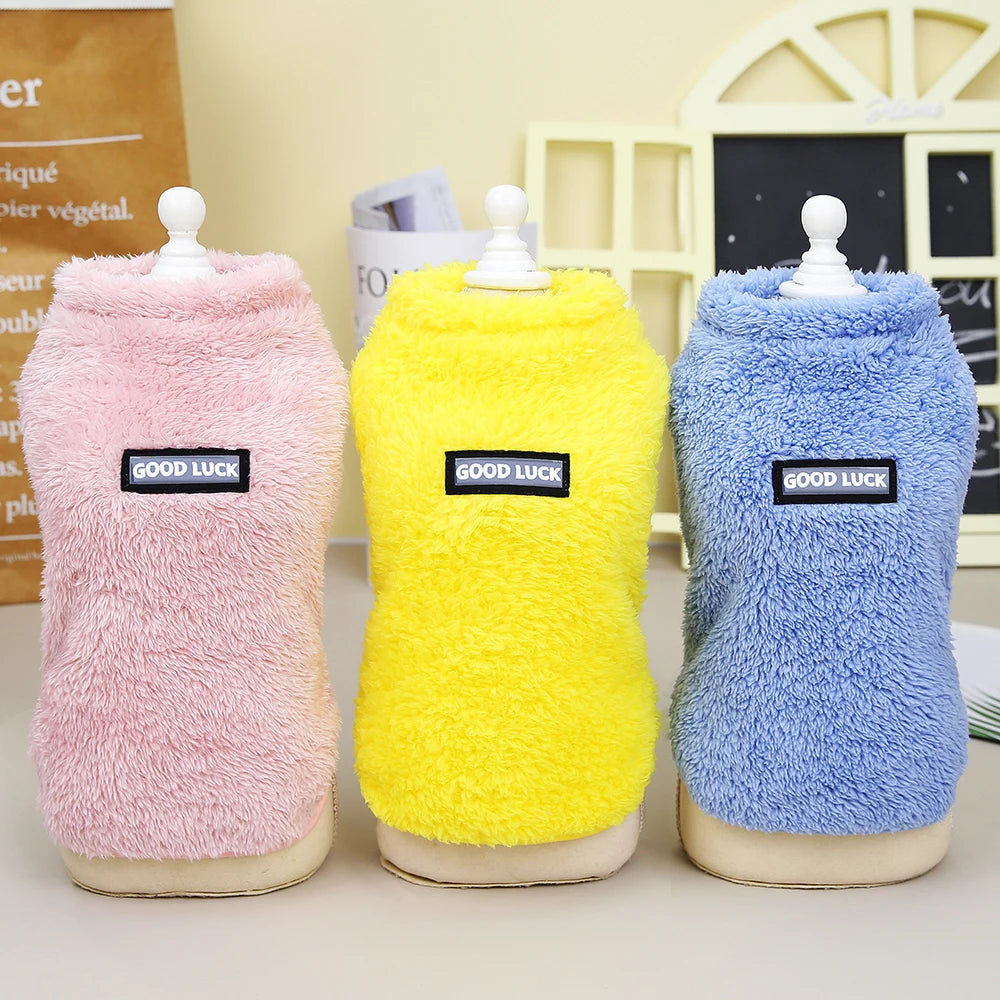 Soft Fleece Dog & Cat Vest – Warm Pet Sweater for Small Breeds