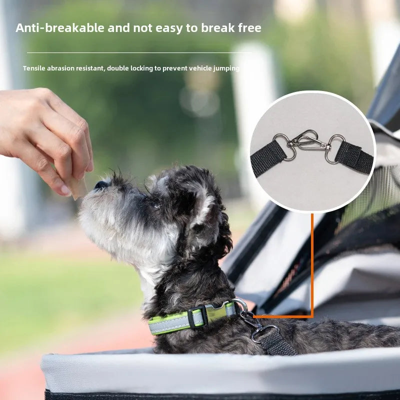 Lightweight Foldable Pet Stroller – Travel Dog & Cat Carrier for Small Pets