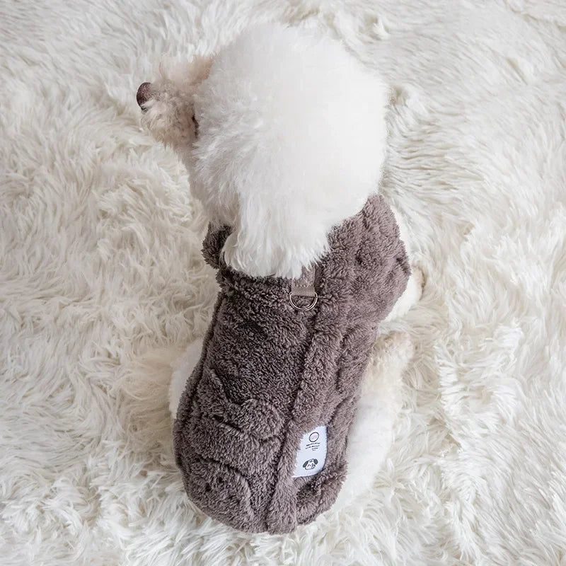 Warm Fleece Dog Pullover – Cozy Winter Sweater for Small Breeds
