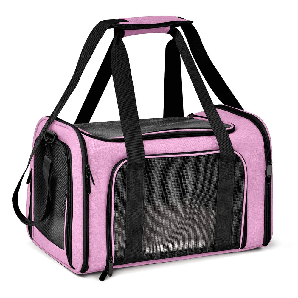 Airline Approved Dog & Cat Carrier Bag – Soft-Sided Waterproof Travel Backpack for Small Pets