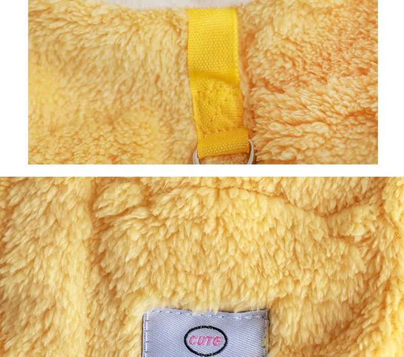 Warm Fleece Dog Pullover – Cozy Winter Sweater for Small Breeds