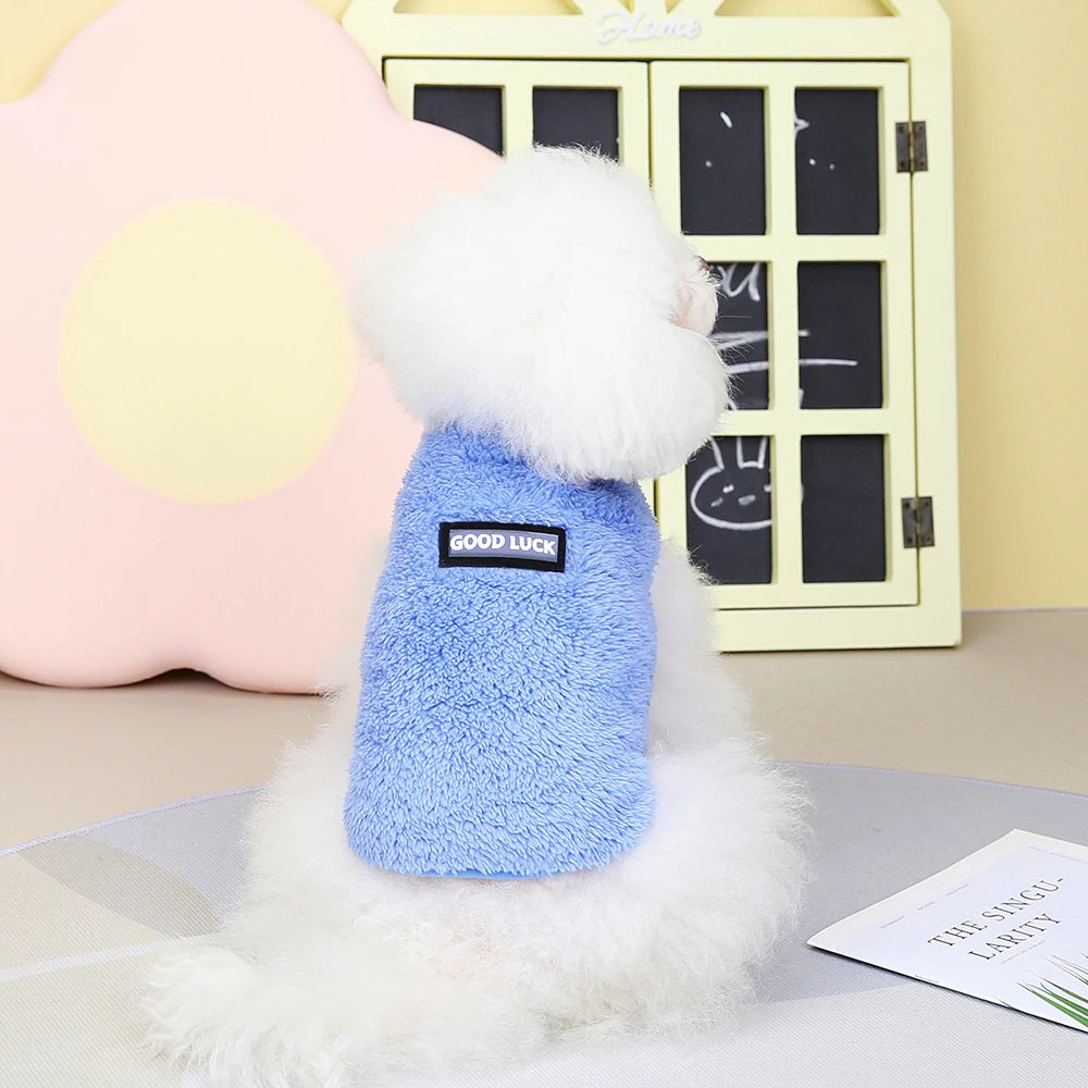 Soft Fleece Dog & Cat Vest – Warm Pet Sweater for Small Breeds