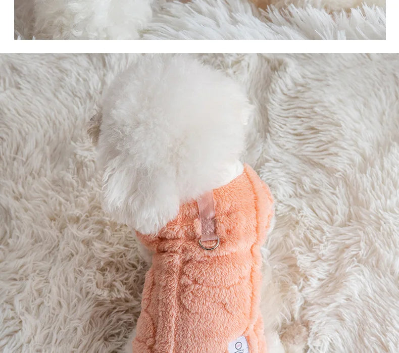 Warm Fleece Dog Pullover – Cozy Winter Sweater for Small Breeds