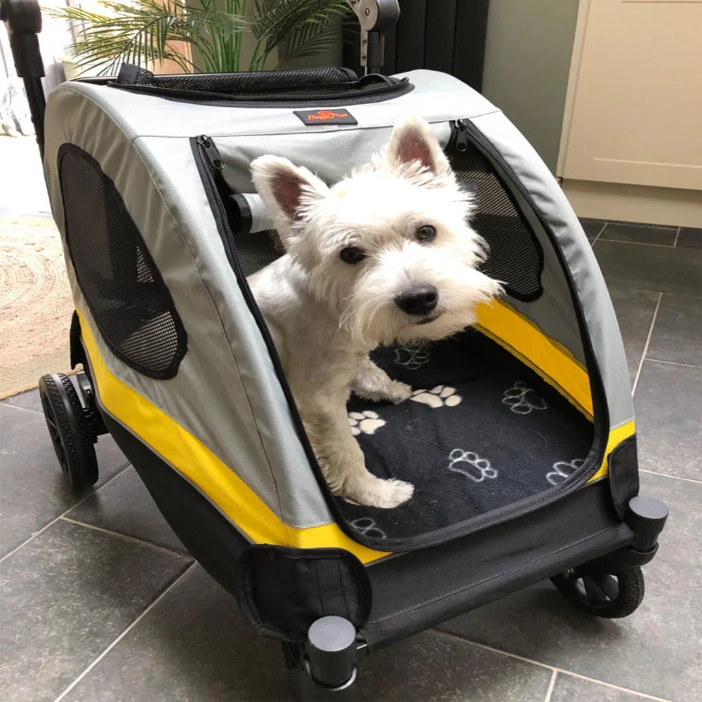 Premium 4-Wheel Dog Stroller – Foldable Pet Jogger Wagon for Small, Medium & Large Dogs