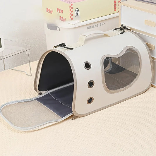 Portable Foldable Pet Carrier Bag – Breathable Oxford Shoulder Bag for Small Dogs & Cats (Up to 7kg)