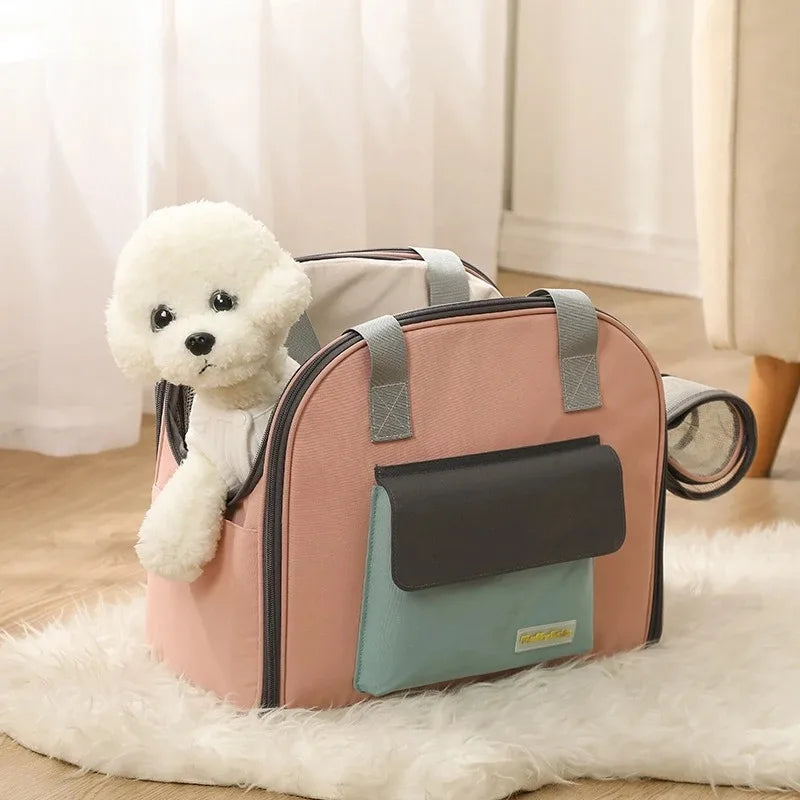 Multifunctional Pet Carrier Bag – Breathable Shoulder & Handbag for Cats and Dogs (Under 4KG)