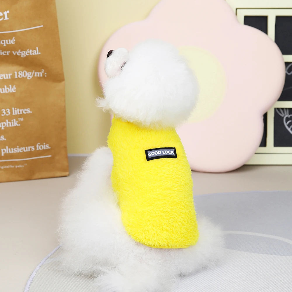 Soft Fleece Dog & Cat Vest – Warm Pet Sweater for Small Breeds