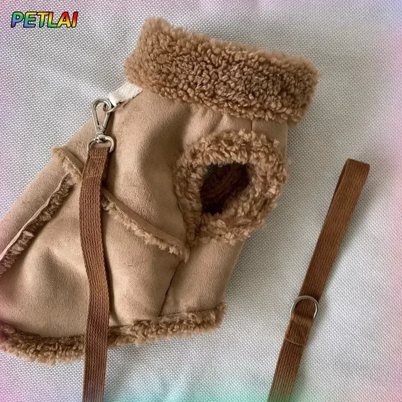Luxury Winter Dog Vest – Soft Warm Designer Coat for Small Dogs