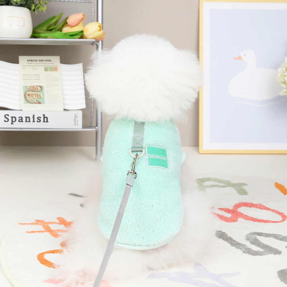 Soft Fleece Dog & Cat Vest – Warm Pet Sweater for Small Breeds