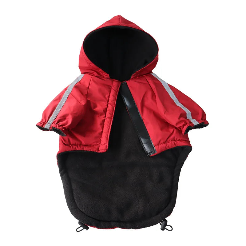Waterproof Winter Pet Coat with Hood – Warm Jacket for Small Dogs