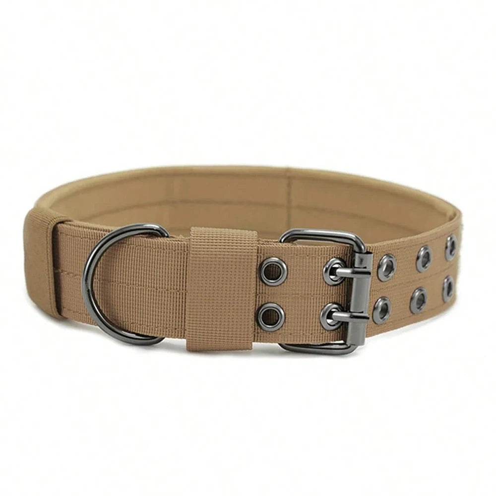 Tactical Dog Collar – Durable Nylon Military Collar for Medium & Large Dogs, Training and Outdoor Use