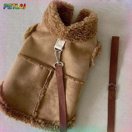 Luxury Winter Dog Vest – Soft Warm Designer Coat for Small Dogs