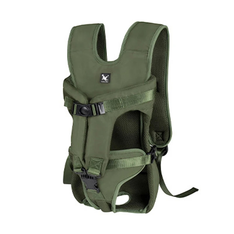 Pet Backpack Carrier – Breathable Front & Back Travel Bag for Small and Medium Dogs & Cats
