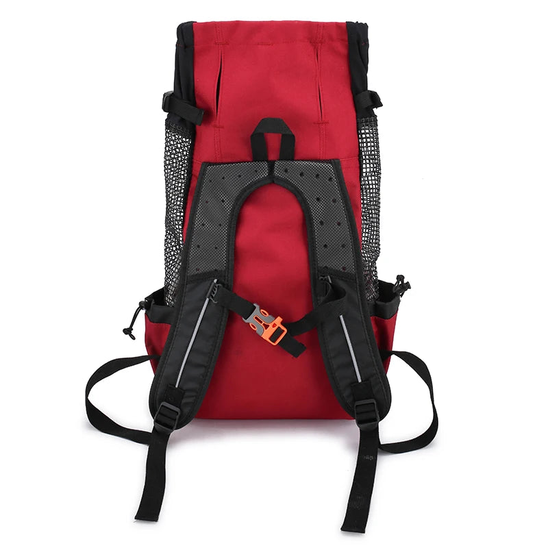 Strong Nylon Dog Carrier Backpack – Breathable Travel Bag for Small & Medium Dogs, Cycling & Outdoor Pet Backpack