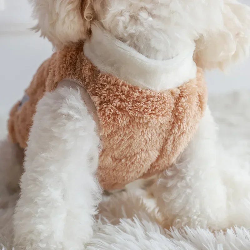 Warm Fleece Dog Pullover – Cozy Winter Sweater for Small Breeds