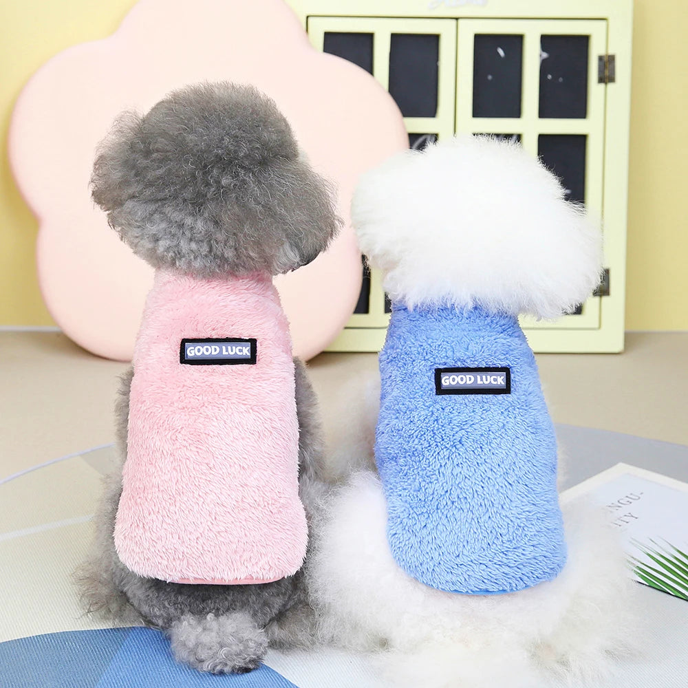 Soft Fleece Dog & Cat Vest – Warm Pet Sweater for Small Breeds