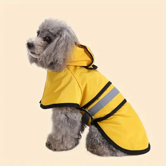 Adjustable Waterproof & Windproof Dog Raincoat – Keep Your Pet Dry and Comfortable