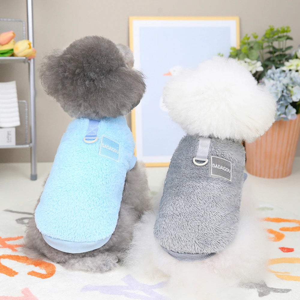 Soft Fleece Dog & Cat Vest – Warm Pet Sweater for Small Breeds