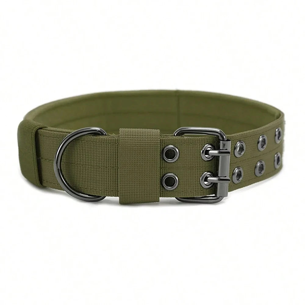 Tactical Dog Collar – Durable Nylon Military Collar for Medium & Large Dogs, Training and Outdoor Use