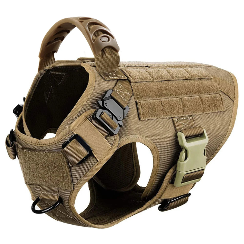 Large Dog Harness & Leash Set – Vest Training Harness for German Shepherd, Malinois, Medium & Large Dogs