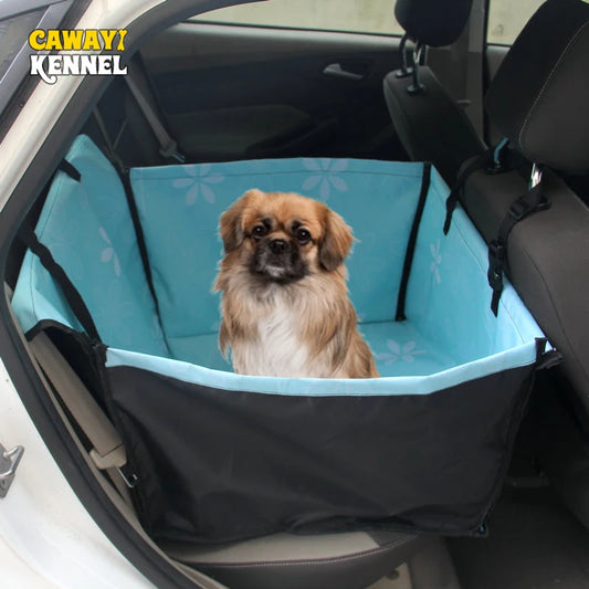 CAWAYI KENNEL Waterproof Dog Car Seat Cover – Hammock Style Travel Protector for Dogs & Cats