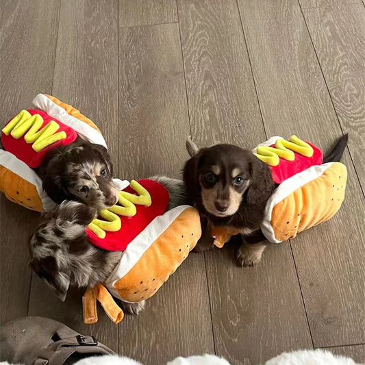 Funny Hot Dog Halloween Costume – Adjustable Outfit for Dogs & Cats