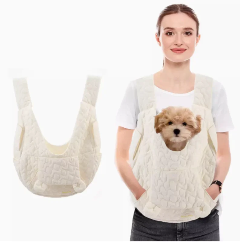 Waterproof Dog & Cat Backpack Carrier – Extra Large, Windproof, Hands-Free Chest Bag for Pets up to 4KG