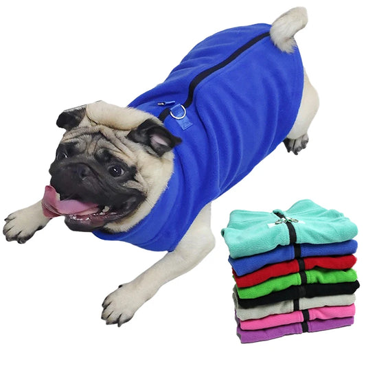 Soft Fleece Winter Dog Jacket for Small Dogs Chihuahua French Bulldog