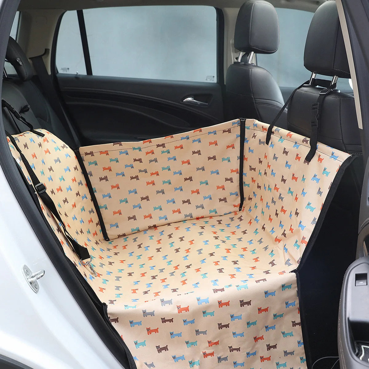 CAWAYI KENNEL Waterproof Dog Car Seat Cover – Hammock Style Travel Protector for Dogs & Cats