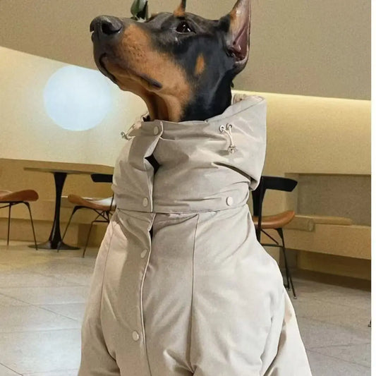 Large Dog Waterproof Winter Vest Jacket Warm Cozy