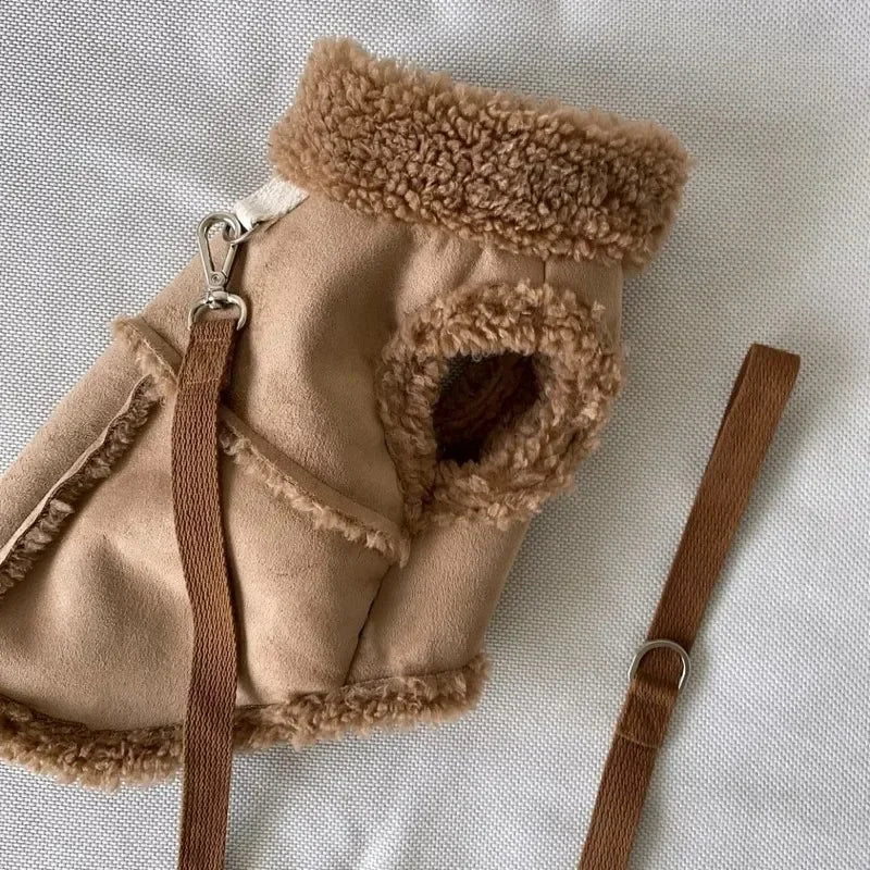 Luxury Winter Dog Vest – Soft Warm Designer Coat for Small Dogs