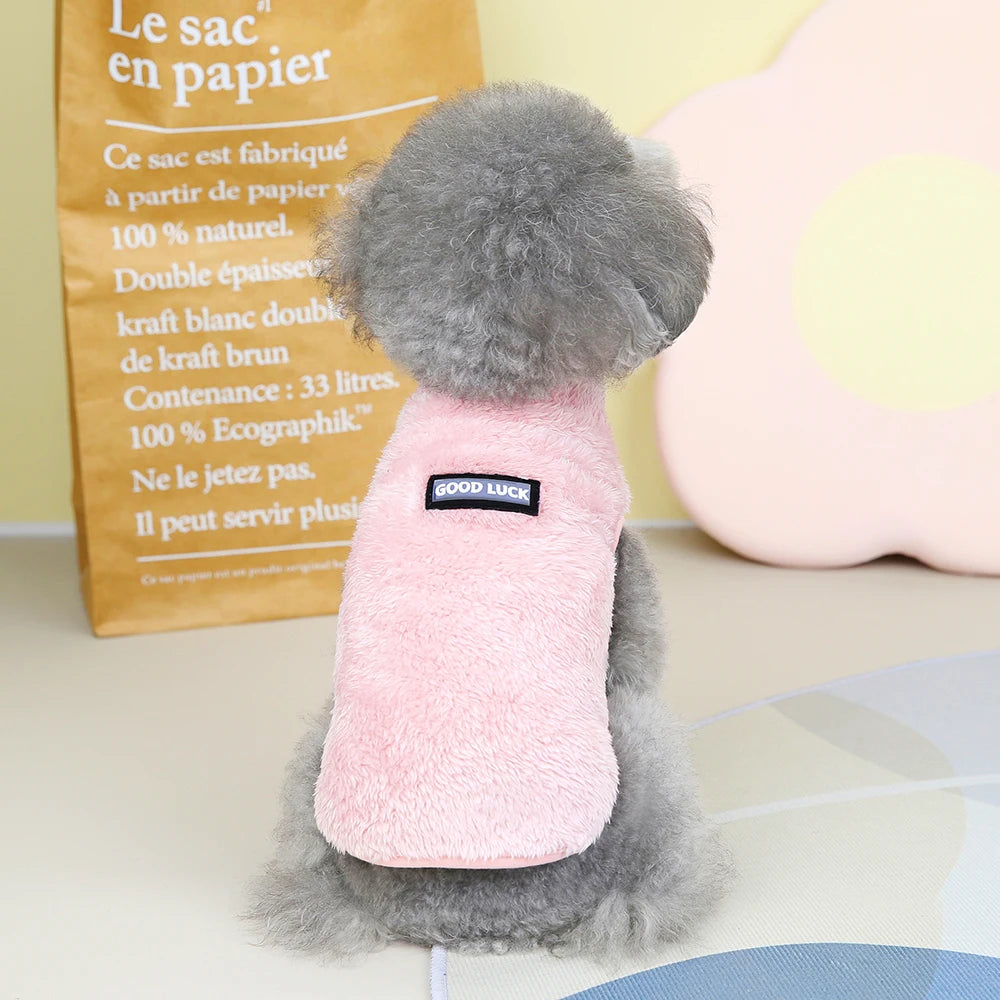 Soft Fleece Dog & Cat Vest – Warm Pet Sweater for Small Breeds