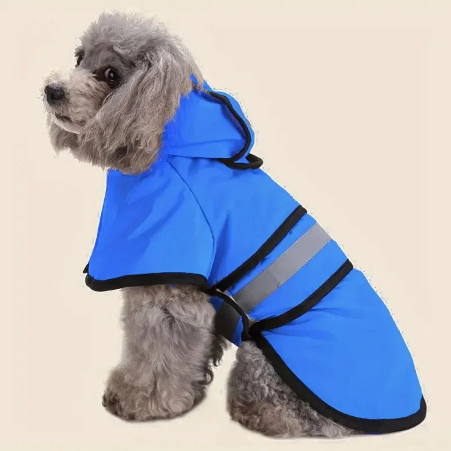 Adjustable Waterproof & Windproof Dog Raincoat – Keep Your Pet Dry and Comfortable