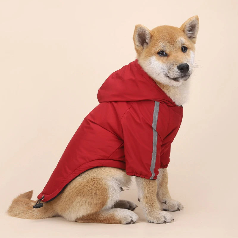Waterproof Winter Pet Coat with Hood – Warm Jacket for Small Dogs