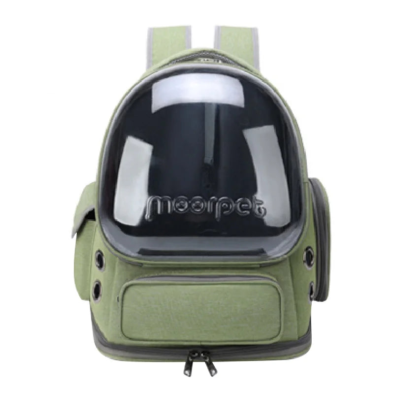 Transparent Pet Carrier Backpack – Breathable Travel Bag for Cats and Small Dogs