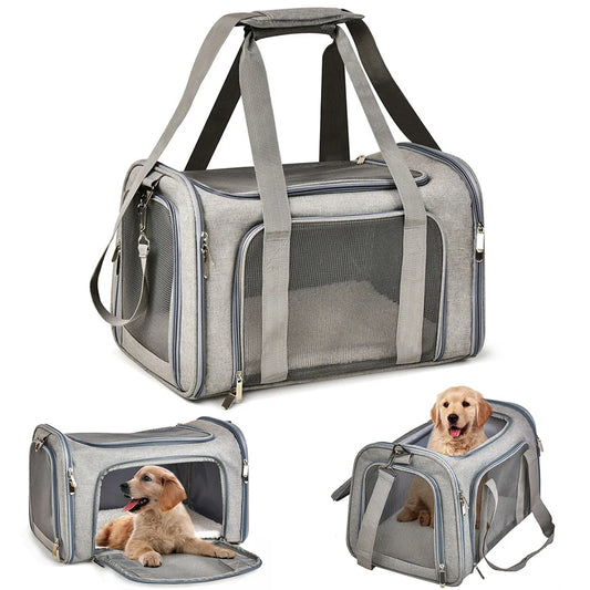Airline Approved Dog & Cat Carrier Bag – Soft-Sided Waterproof Travel Backpack for Small Pets