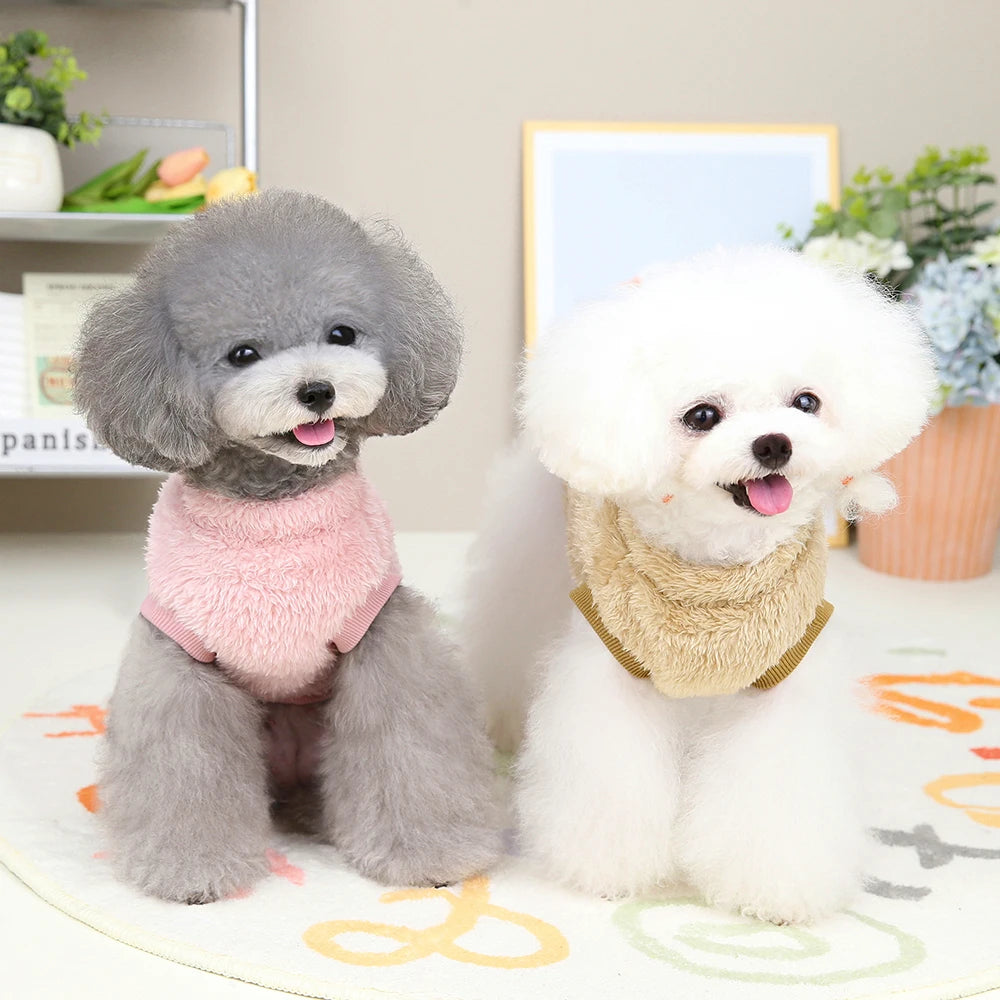 Soft Fleece Dog & Cat Vest – Warm Pet Sweater for Small Breeds
